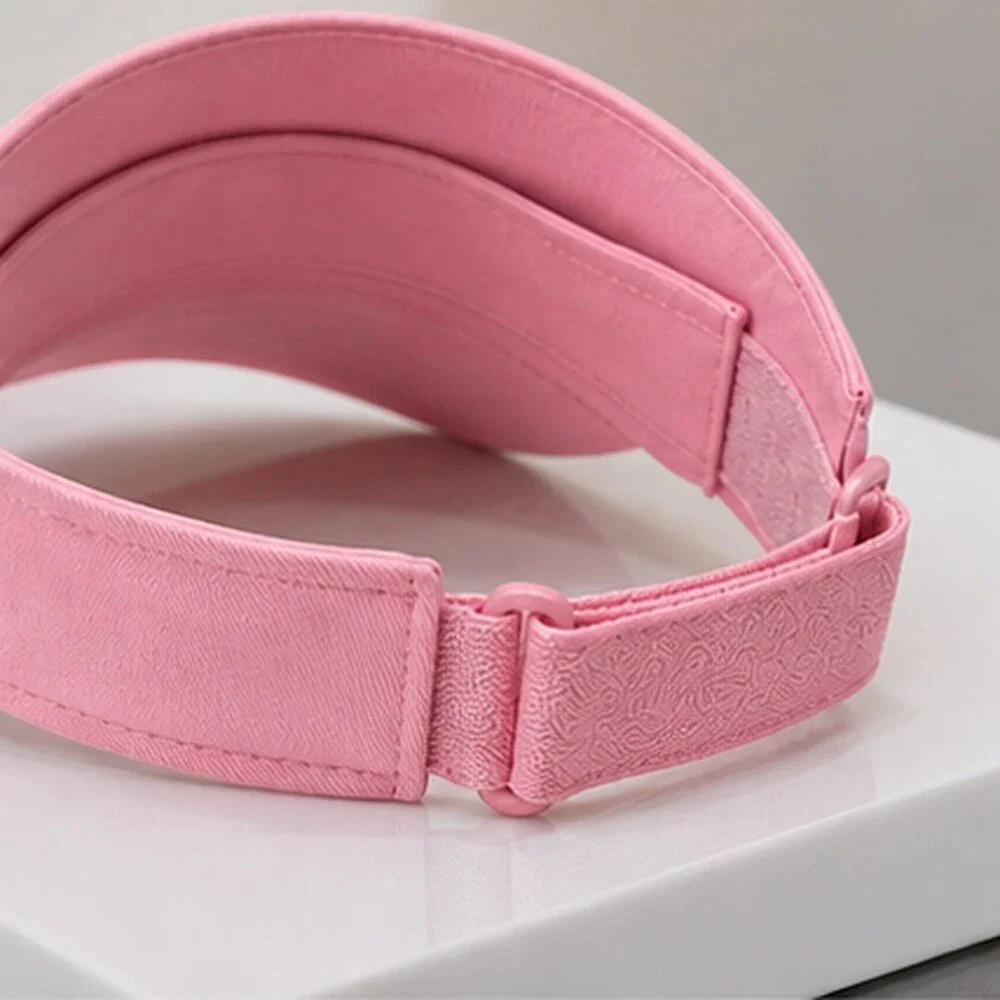 ALO Yoga Pink Gym Open Top Visor Hat Activewear